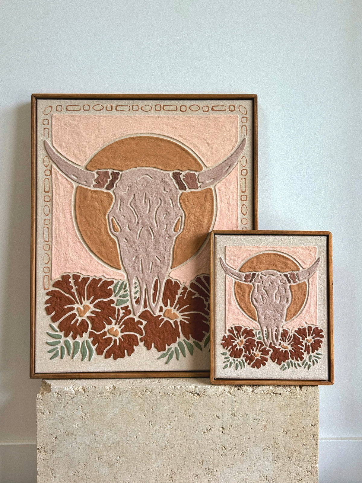 'WHAT REMAINS, WILL BLOOM' (mini original) Ochre