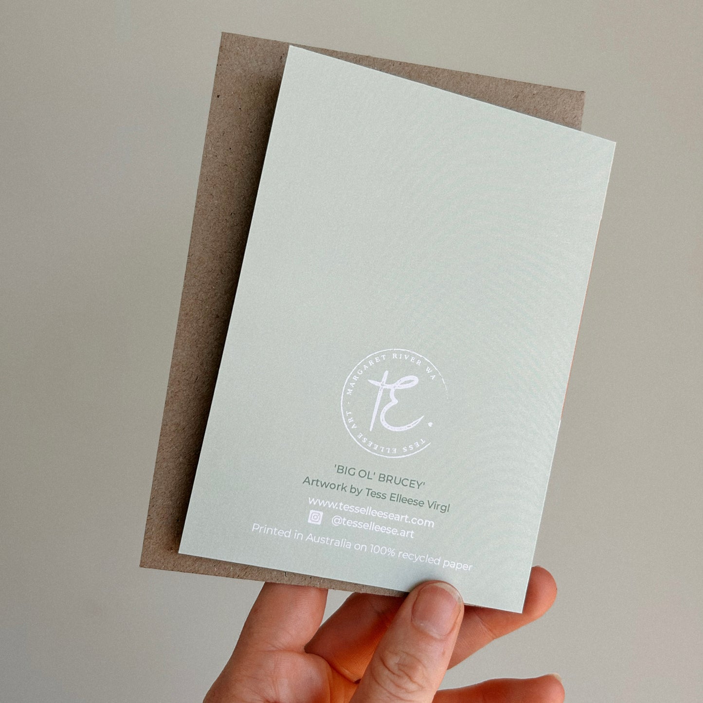 'BIG OL BRUCEY' GREETING CARD