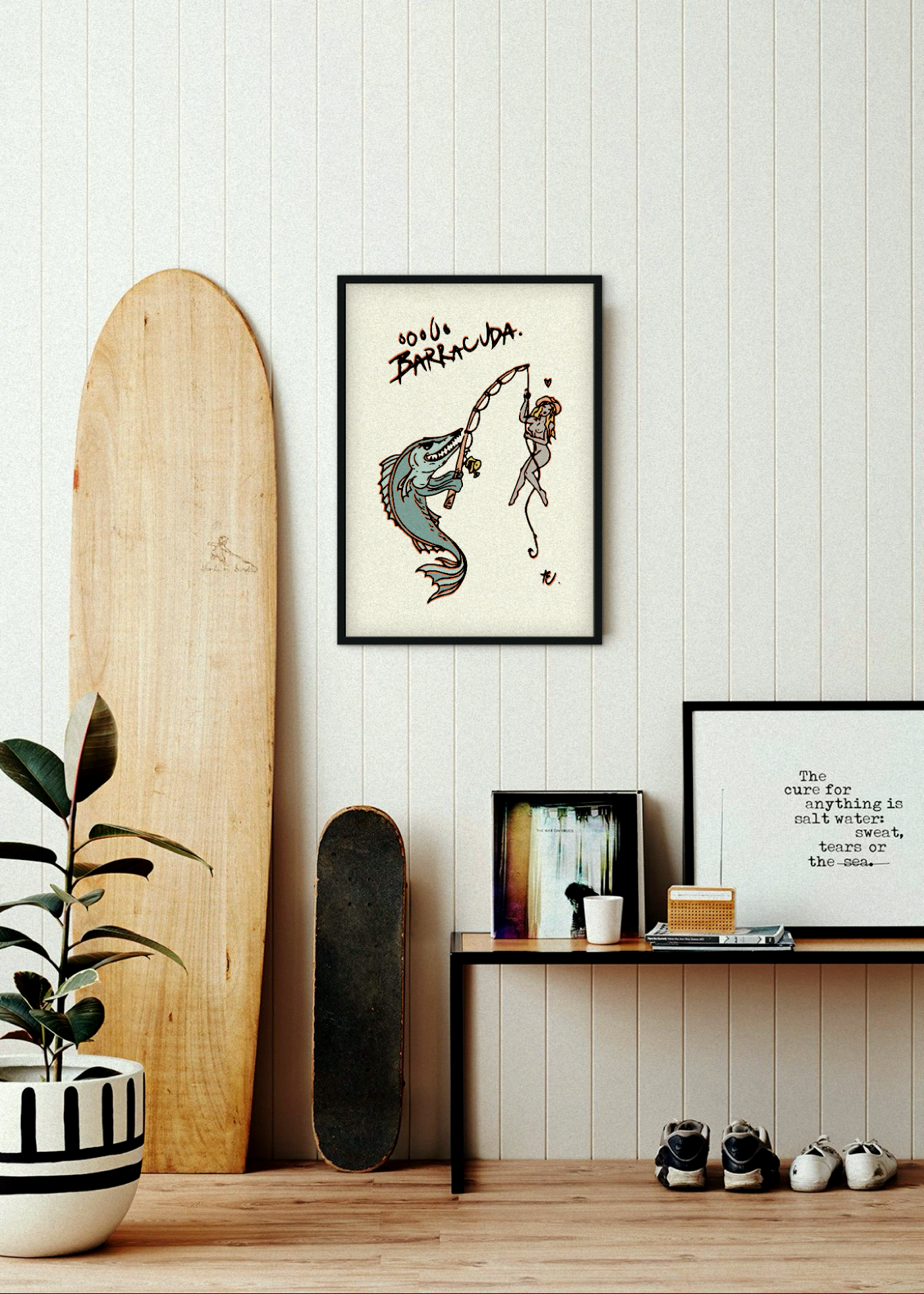 'oOoo BARRACUDA' Print, Tide