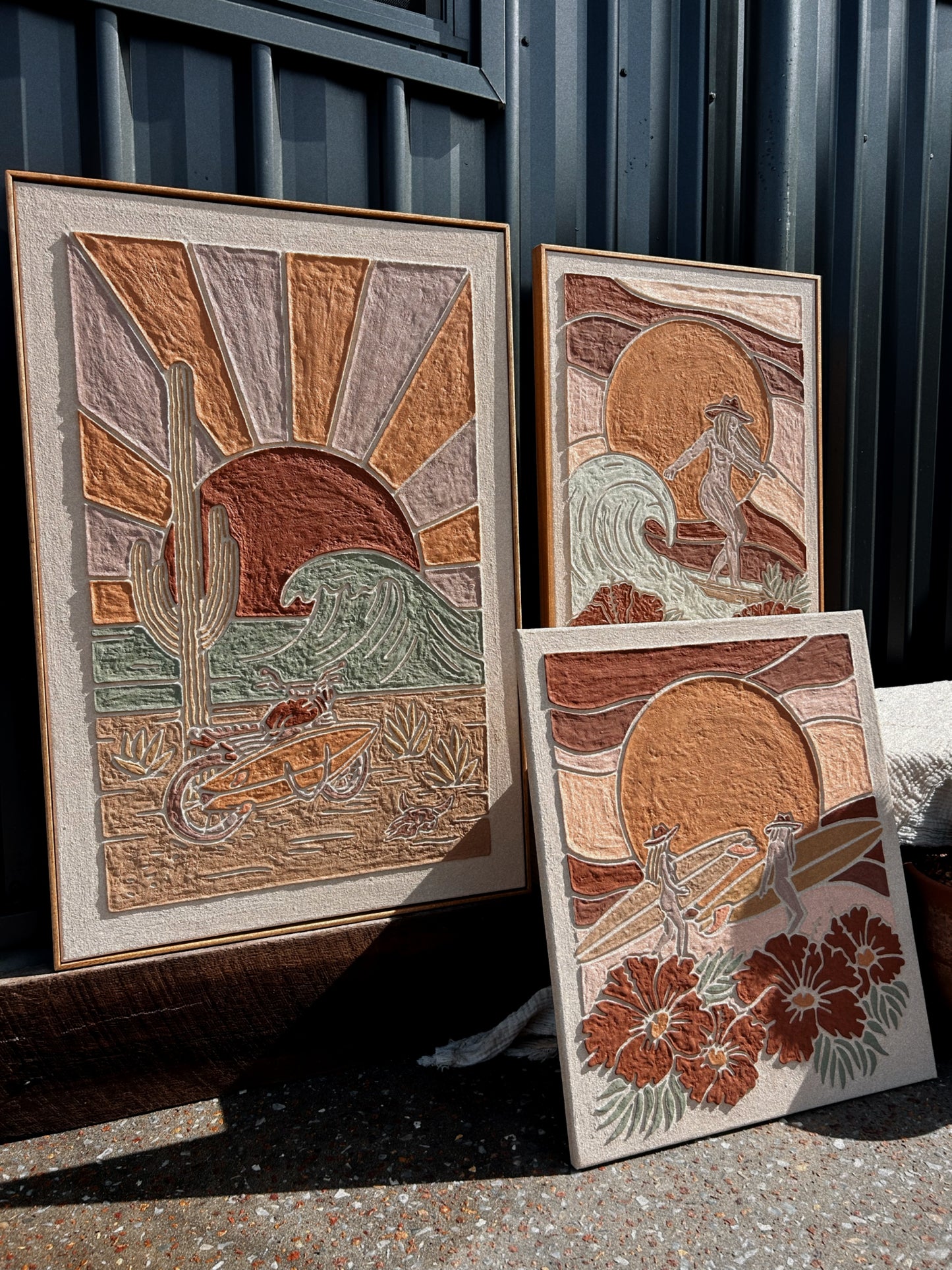 'HERE FOR THE RIDE' *OCHRE SUNSET