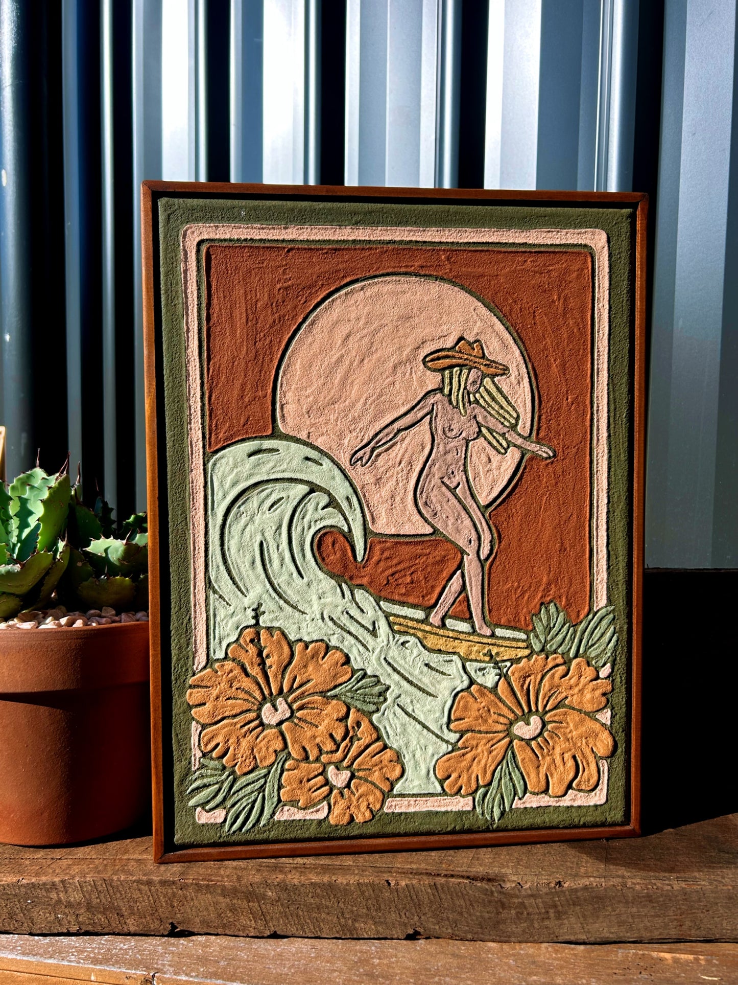 'YOUR WAVE WILL COME' SMALL *OLIVE