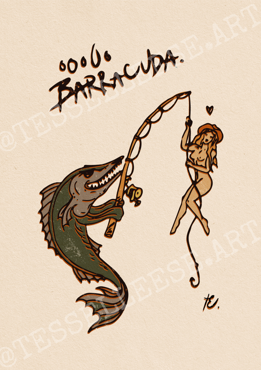 'oOoo BARRACUDA' Print, Dune