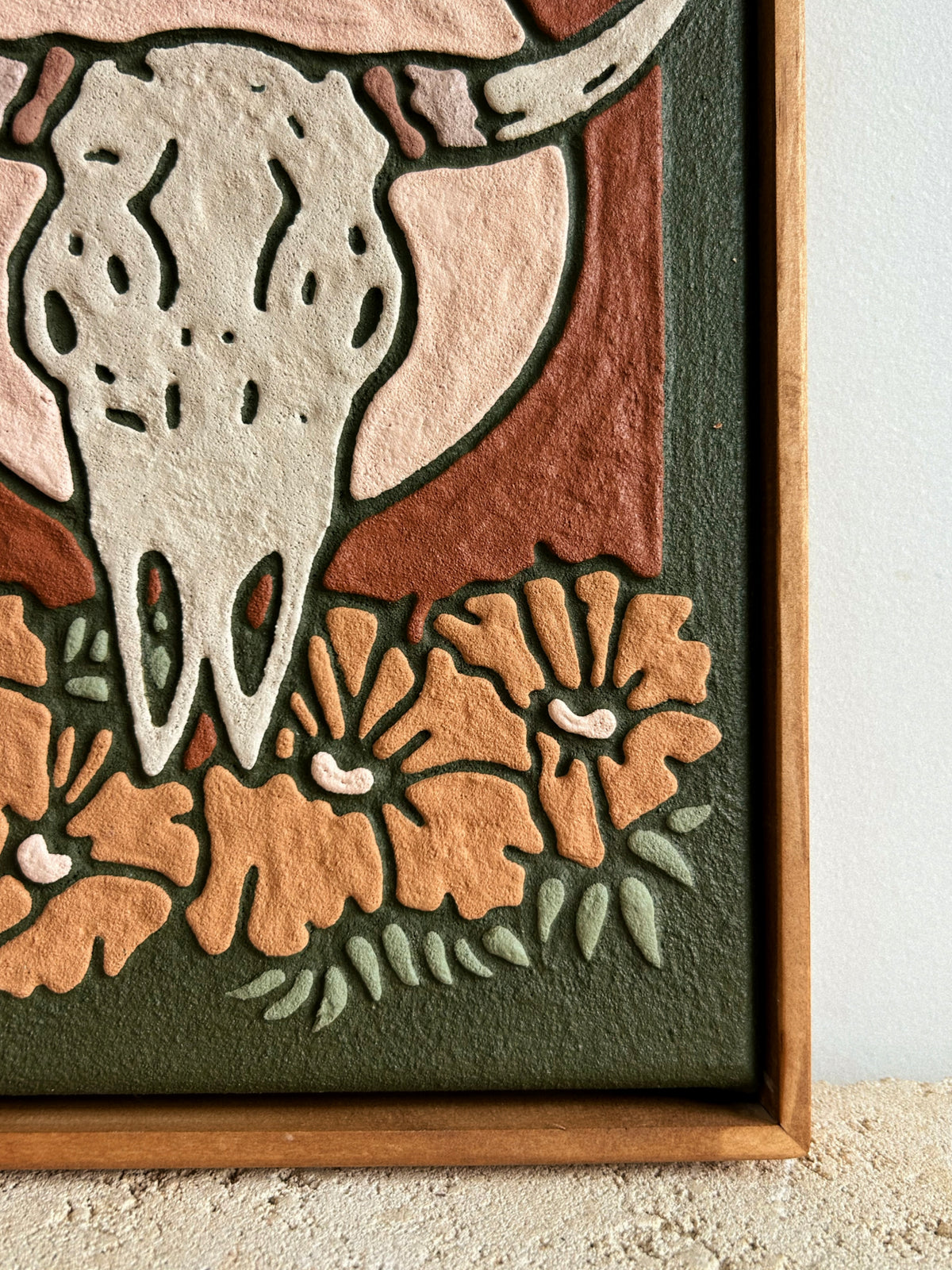 'WHAT REMAINS, WILL BLOOM' (mini original) Olive