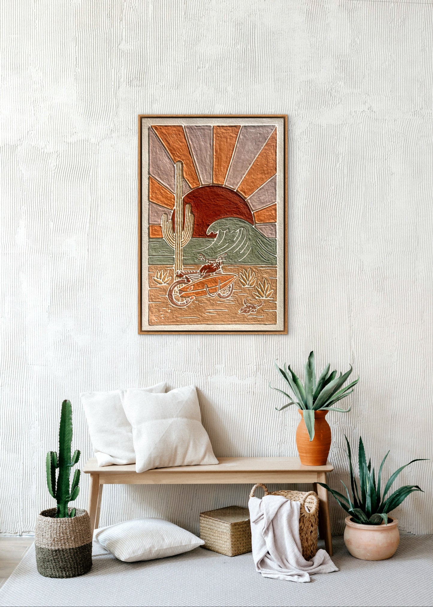 'HERE FOR THE RIDE' *OCHRE SUNSET