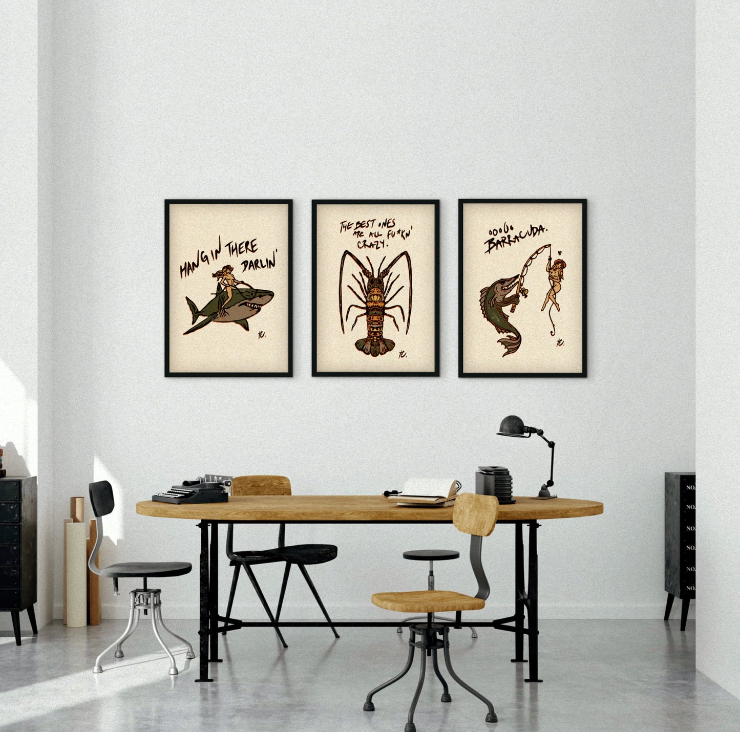 'THE BEST ONE'S ARE ALL F*CKN' CRAZY' Print, Dune
