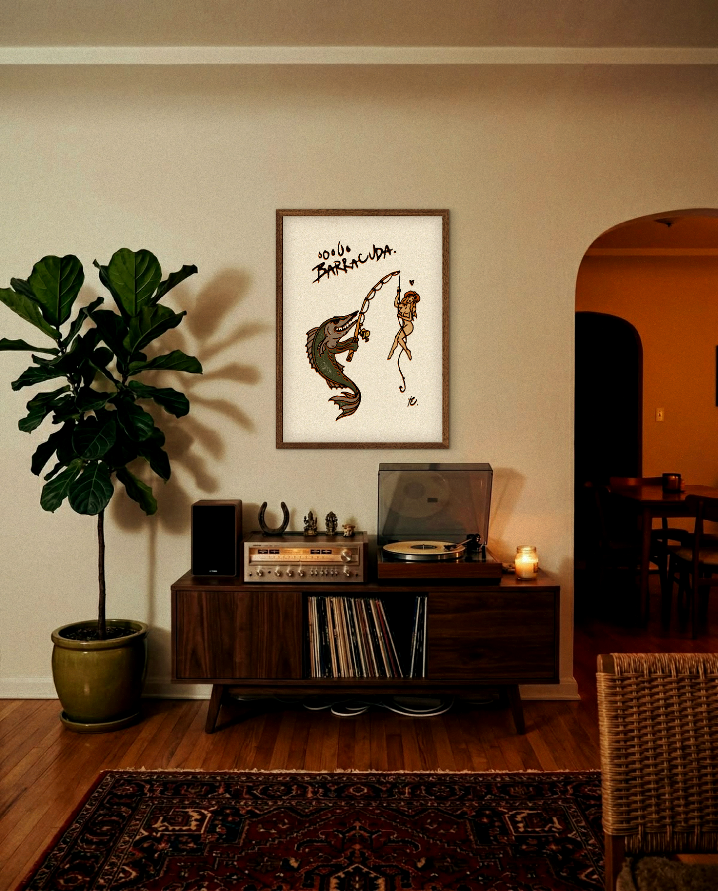 'oOoo BARRACUDA' Print, Dune