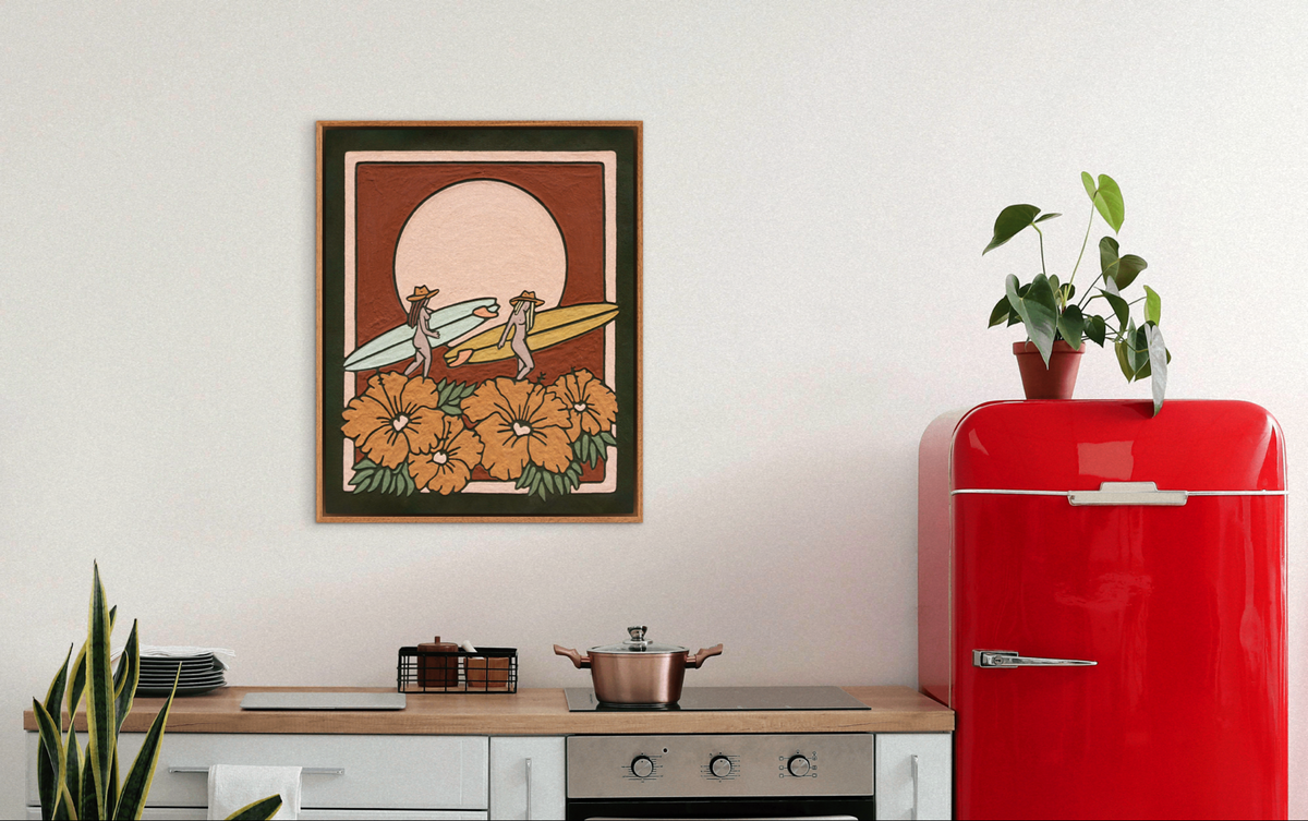'IN GOOD COMPANY' Fine Art Print, Olive