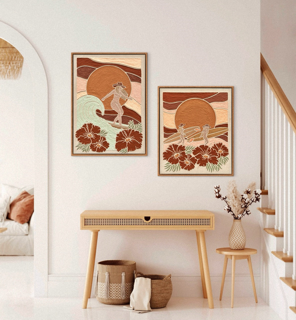 'IN GOOD COMPANY' Original, Retro Swirl