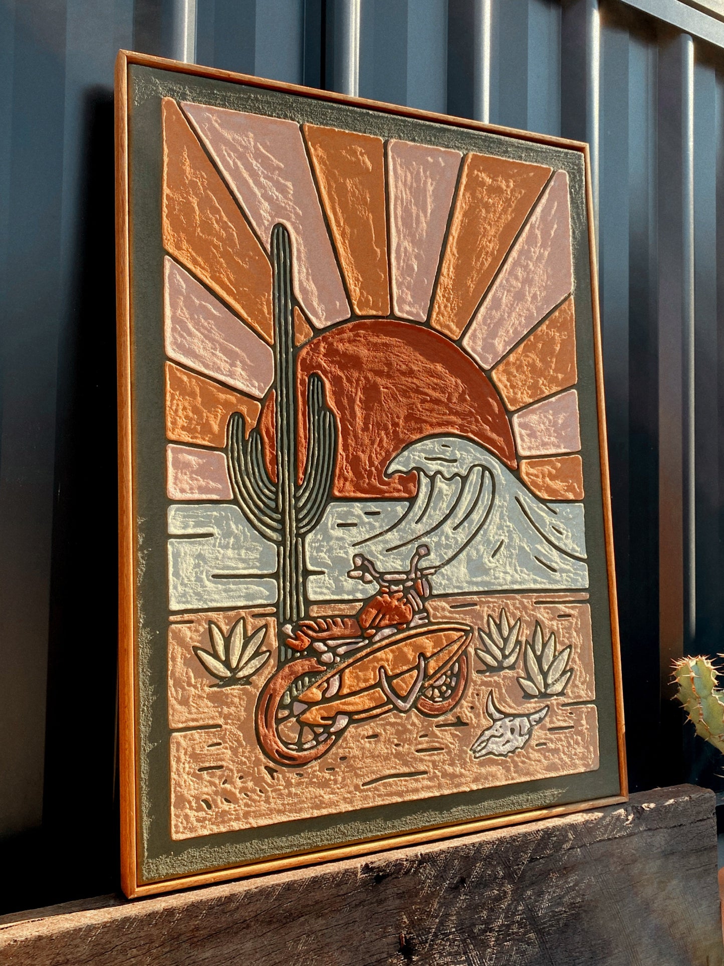 'HERE FOR THE RIDE' Original, Olive